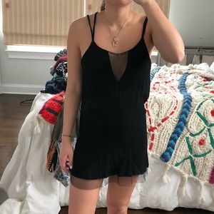 Little Black Dress with Mess Detailing